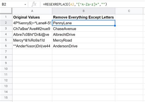 How to Remove Characters in Google S.